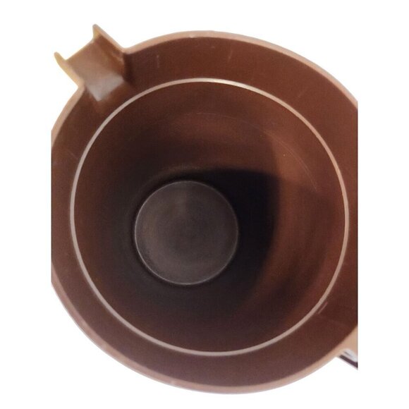 Vintage Tupperware Brown Plastic Pitcher With Handle - Made In USA NO. 1416-3 no - Picture 9 of 13